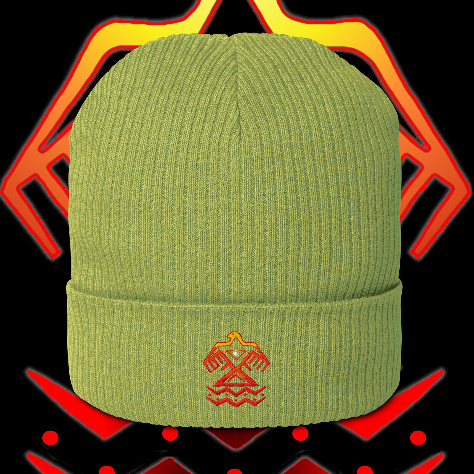 TBIRD-Beanie-Green-Flat